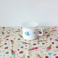 stainless steel enamel milk mug with pe lid